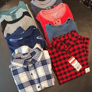 Cat & Jack Kids Shirts - Red, Blue, Black, Gray